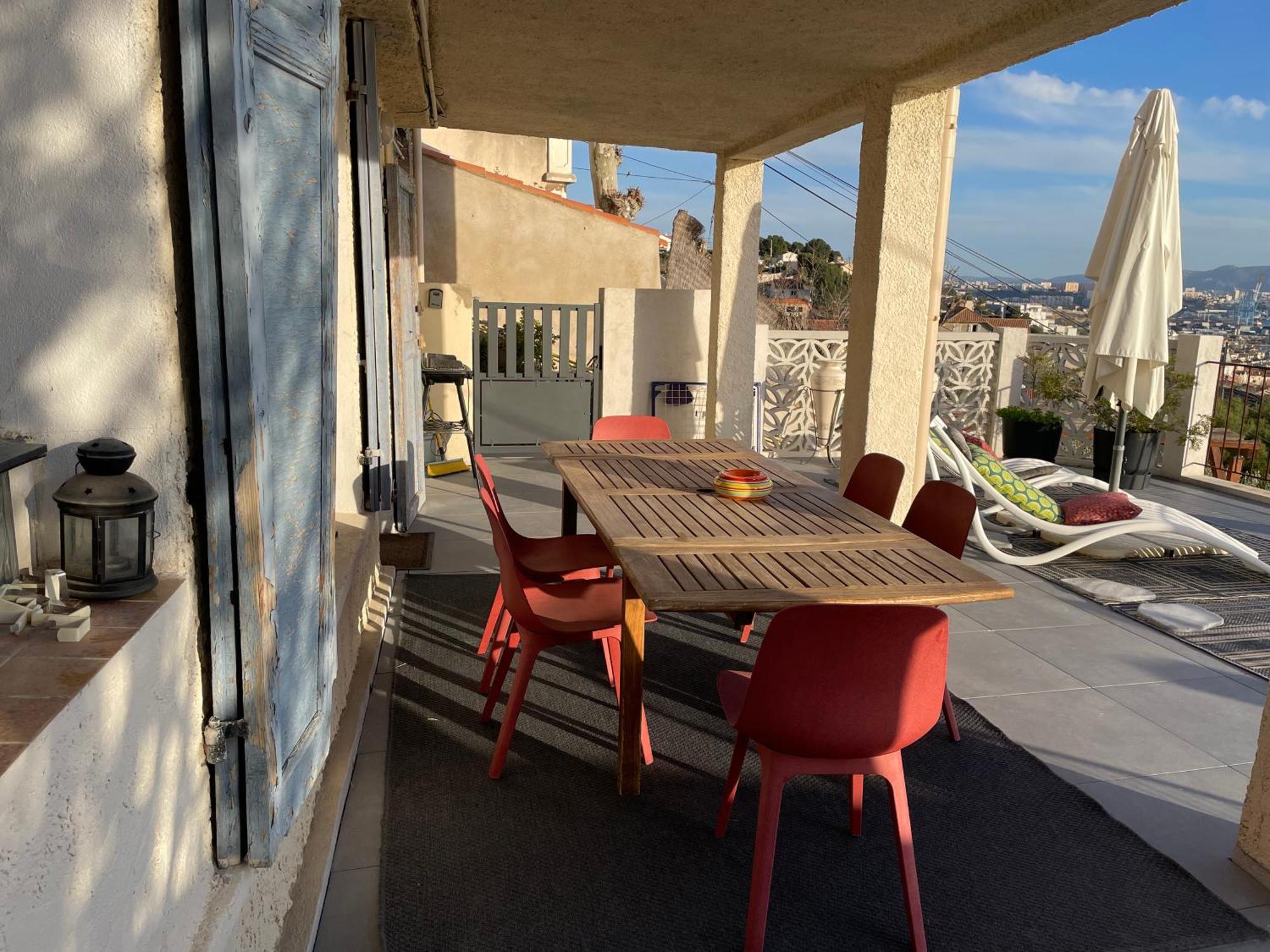 Superbe Terrasse Avec Vue Panoramique Sur La Mer Marseille Ngoại thất bức ảnh