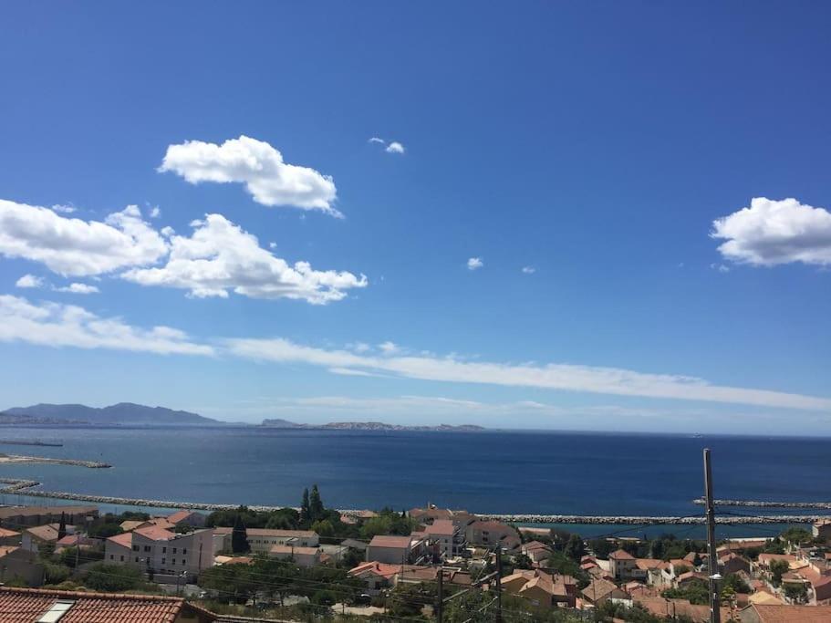 Superbe Terrasse Avec Vue Panoramique Sur La Mer Marseille Ngoại thất bức ảnh